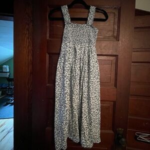 Old Navy Blue and White Smocked Dress